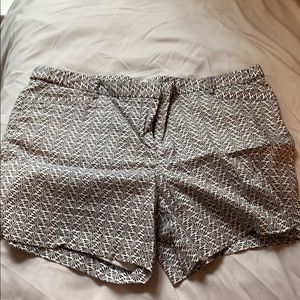 Back and white shorts.   Size 14